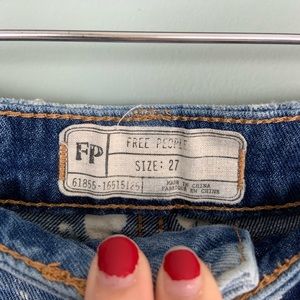 Free People Shorts - Free People Bleached Striped Pocket Denim Shorts Free People Shorts - Free People Bleached Striped Pocket Denim Shorts
